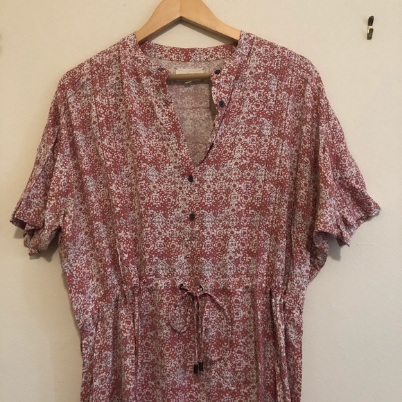 Lou & Grey Pink Patterned Summer Shirt Dress - Picture 4 of 8
